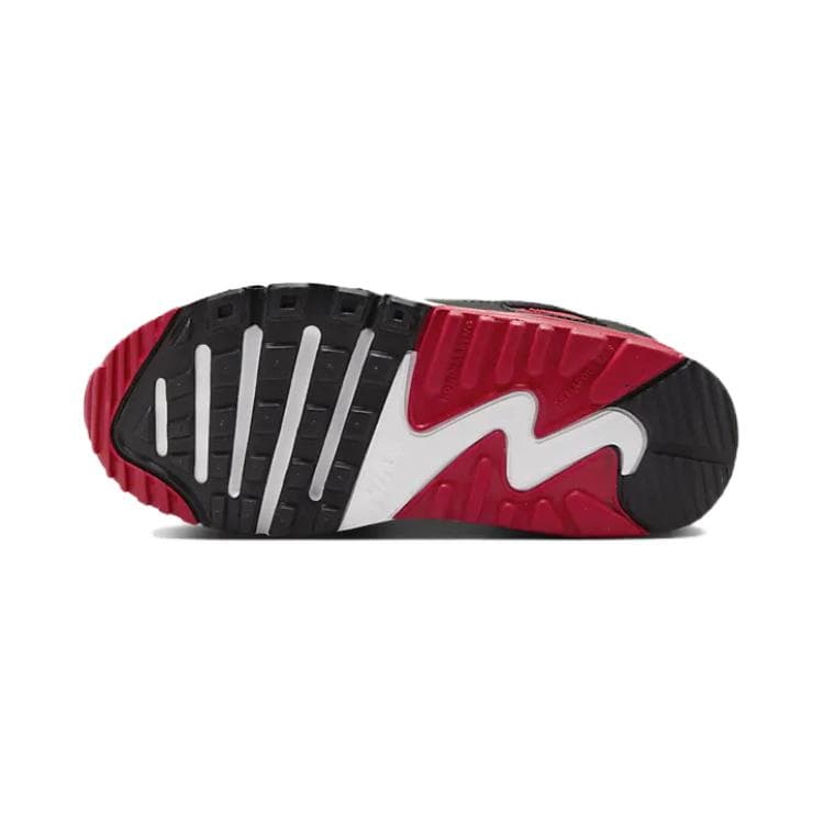 Кроссовки Nike Air Max 90 EasyOn Амортизация Износостойкие Низкие Кроссовки для Детей Lifestyle Белые Красные Черные - изображение 6