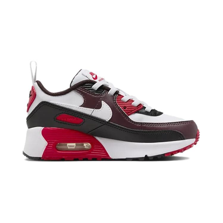 Кроссовки Nike Air Max 90 EasyOn Амортизация Износостойкие Низкие Кроссовки для Детей Lifestyle Белые Красные Черные - изображение 2