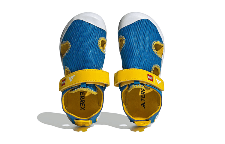 Сандалии LEGO x Adidas Captain Toey противоскользящие устойчивые к истиранию детские сандалии синие желтые для малышей - изображение 5