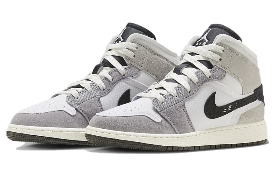 Кроссовки для баскетбола Jordan Air Jordan 1 Mid Se Craft GS - изображение 3