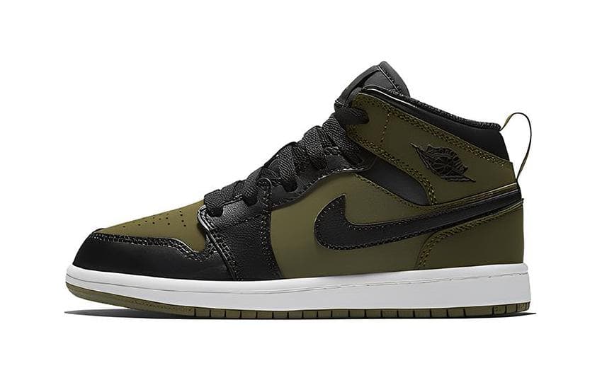 Кроссовки для баскетбола Jordan Air Jordan 1 Mid PS "Olive Canvas" - изображение 1