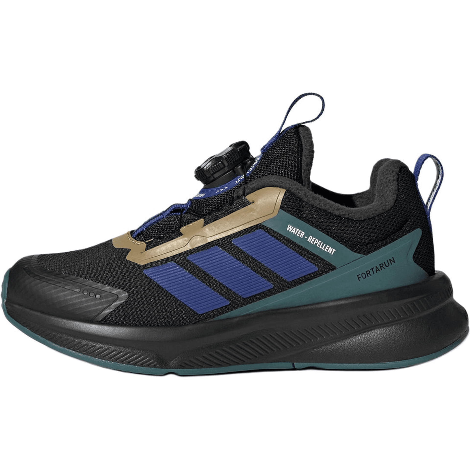 Кроссовки Adidas FORTARUN 4,0 Износостойкие Термостойкие Низкие Беговые Кроссовки Черные Детские - изображение 1