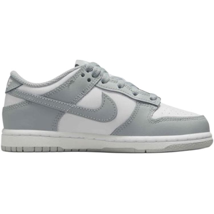 Кроссовки Nike Dunk Low Top Детская Обувь для Скейтбординга Белая Серая Малыш - изображение 2