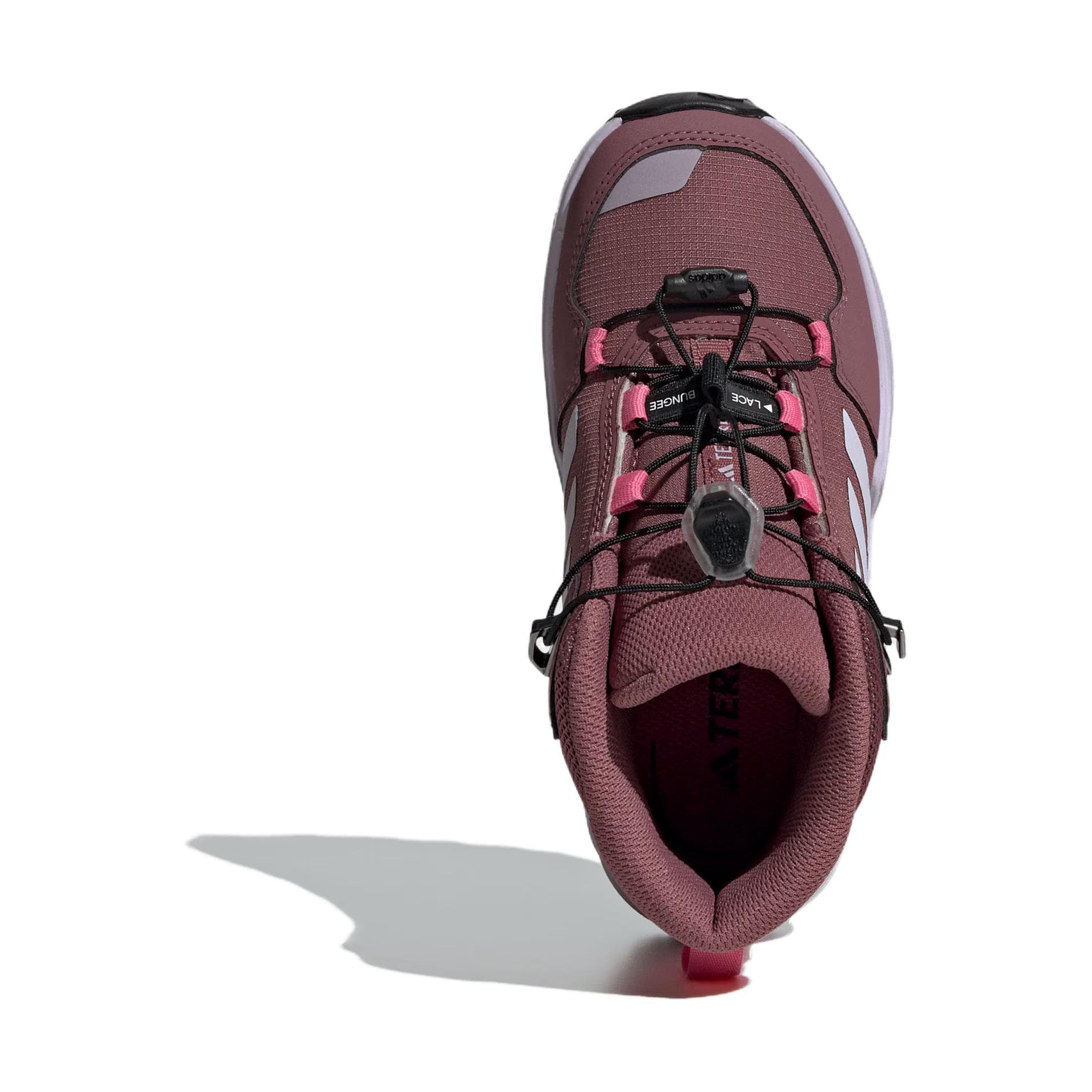 Adidas Противоскользящая Устойчивая к истиранию MID Топ Детская Туристическая обувь Красная Детская - изображение 5