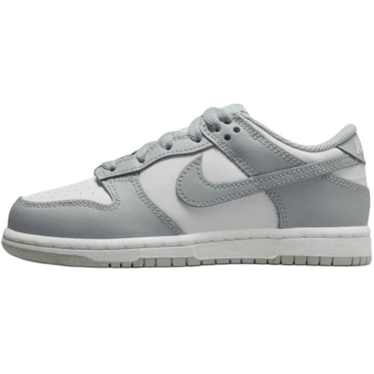 Кроссовки Nike Dunk Low Top Детская Обувь для Скейтбординга Белая Серая Малыш - изображение 1