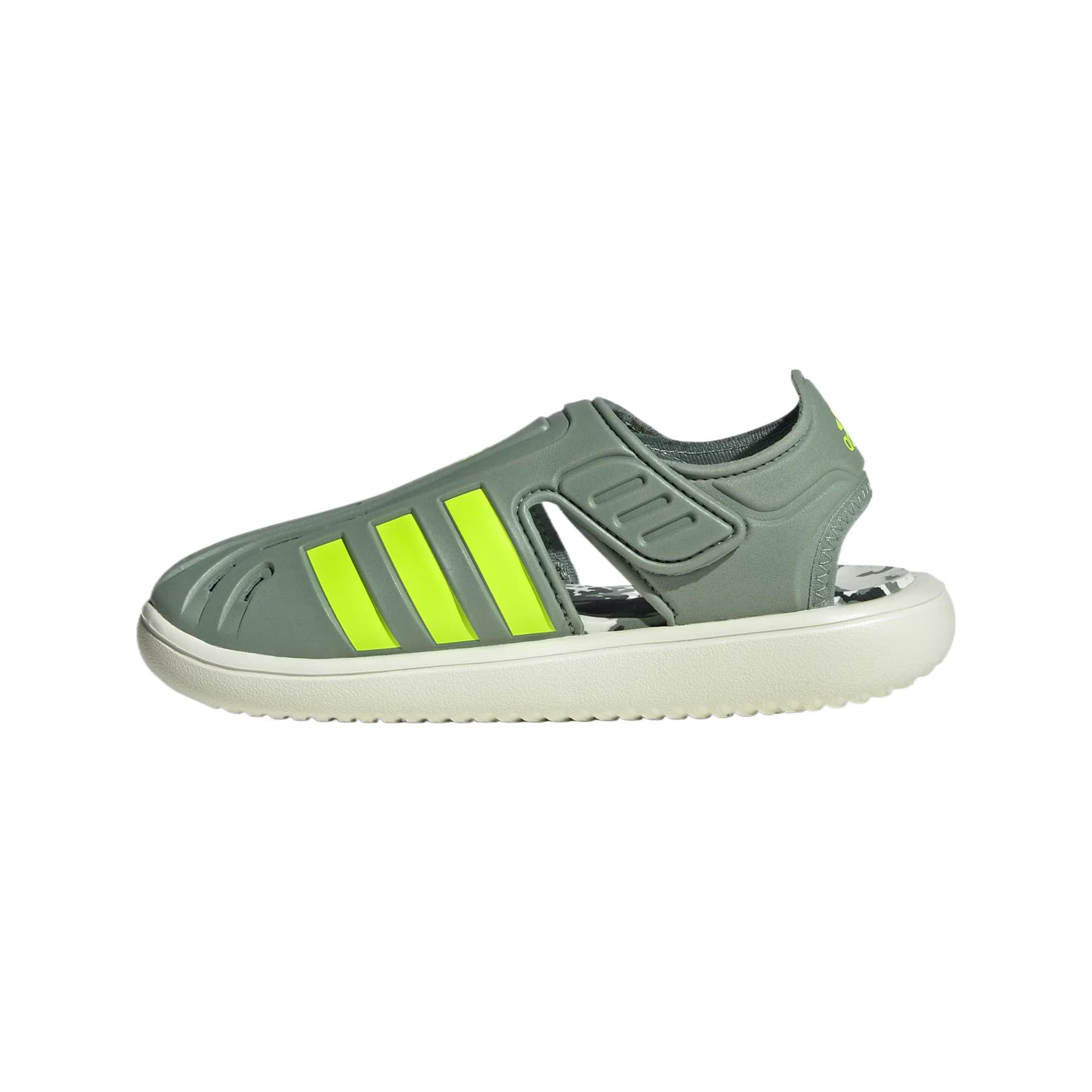 Сандалии Adidas Water Sandal Низкие Сандалии для Детей Пыльно-зеленый Яркий Лимон Плющево-зеленый для Детей Возраст 3-7 лет - изображение 2