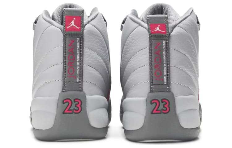 Кроссовки для баскетбола Jordan Air Jordan 12 Retro Wolf Grey Vivid Pink GS 2016 - изображение 5