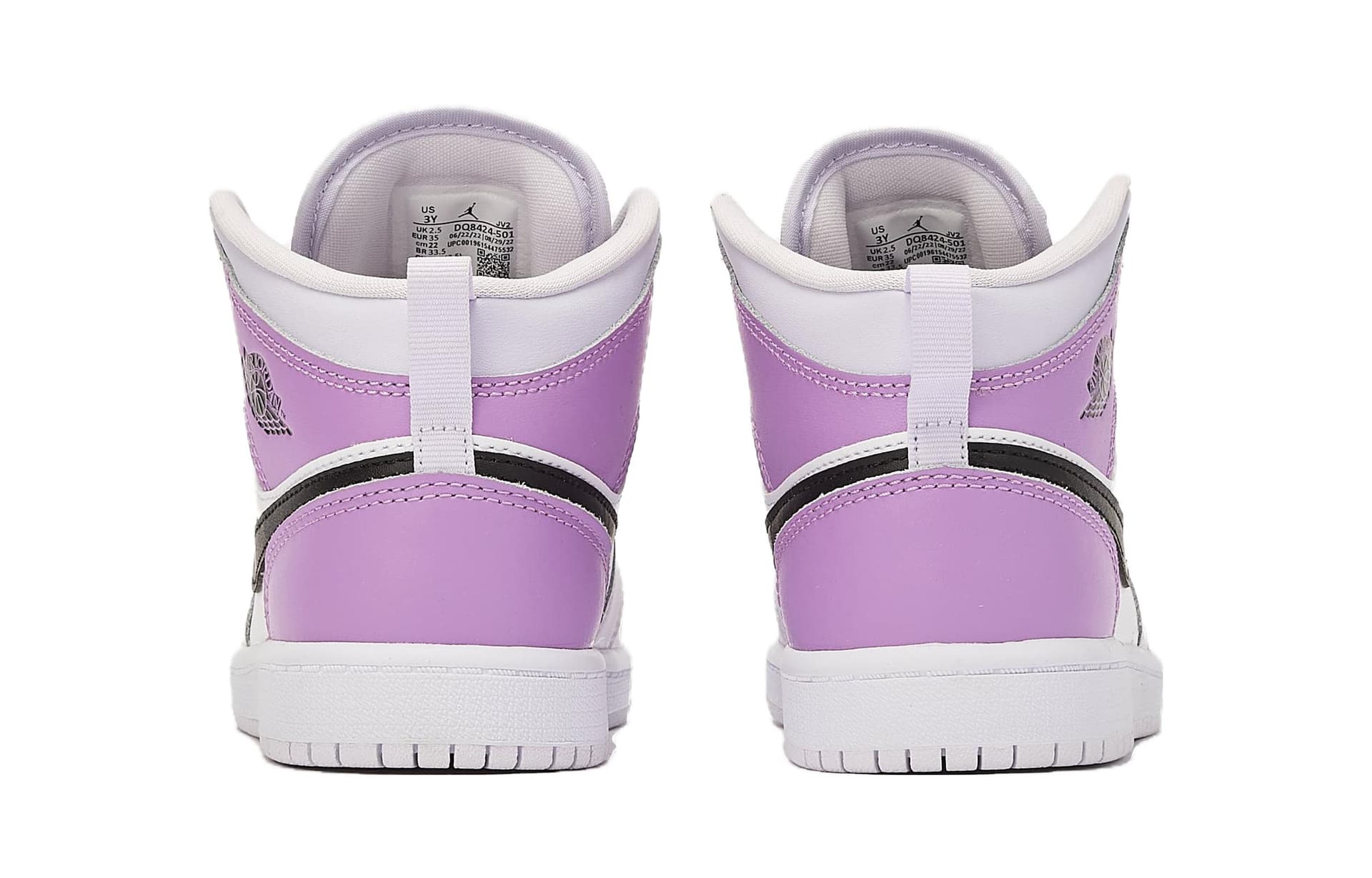 Кроссовки для баскетбола Jordan Air Jordan 1 Mid "Barely Grape" BP - изображение 3