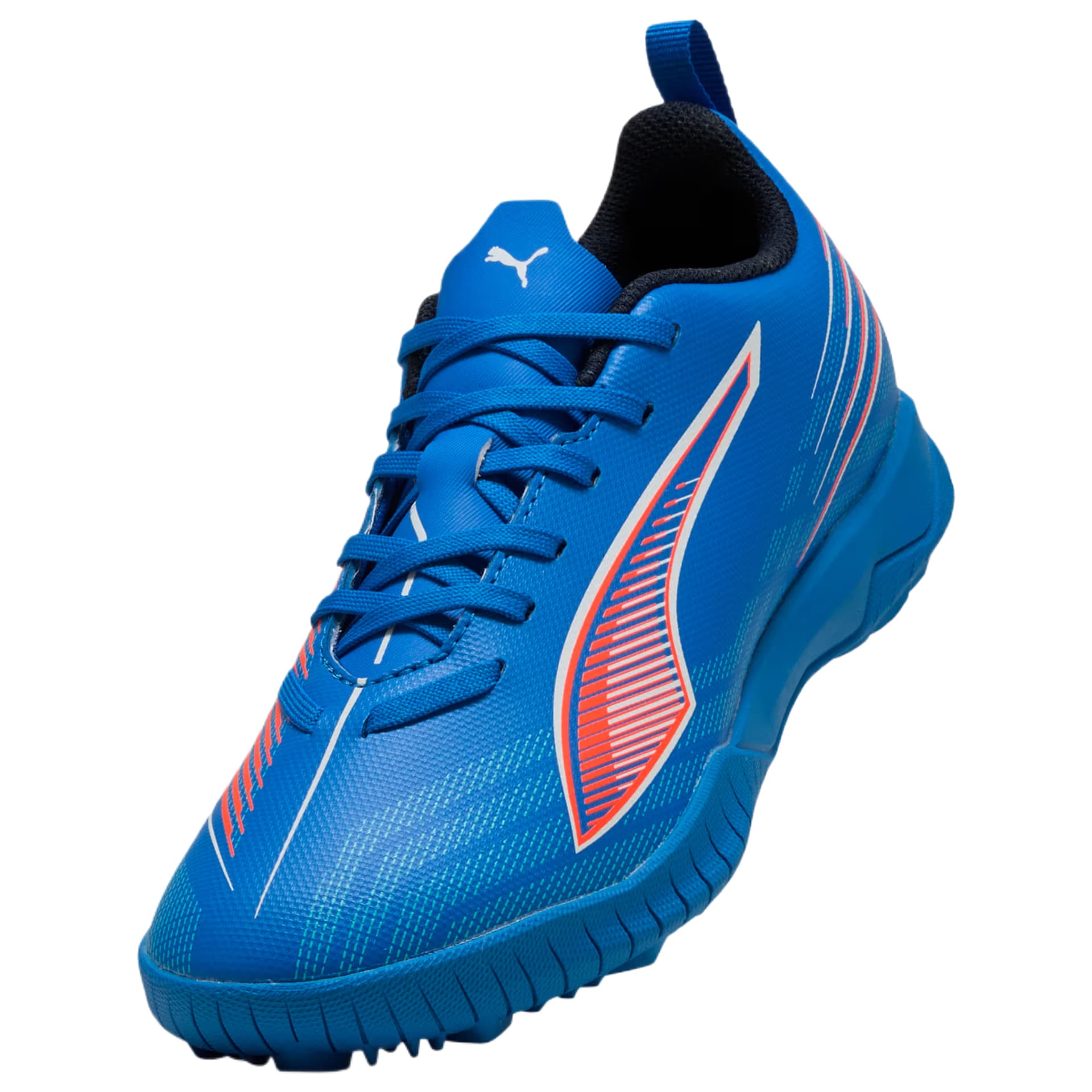Бутсы PUMA ULTRA 6 Синтетическая кожа текстиль Низкие футбольные бутсы для детей синие детские - изображение 4