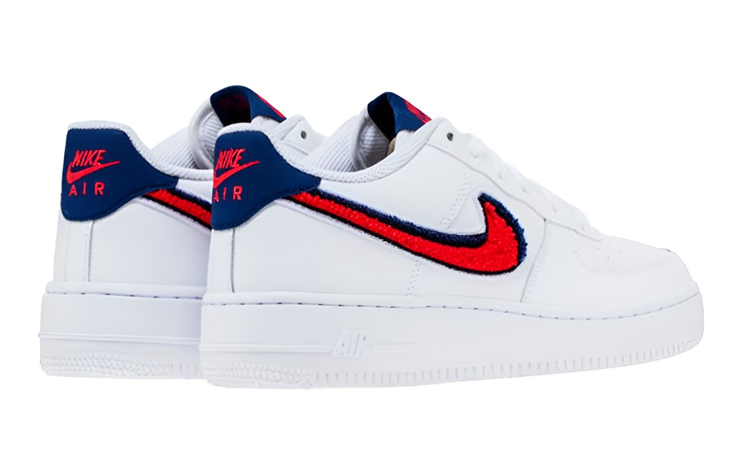 Кроссовки Nike Air Force 1 Low 3D Chenille Swoosh GS - изображение 4