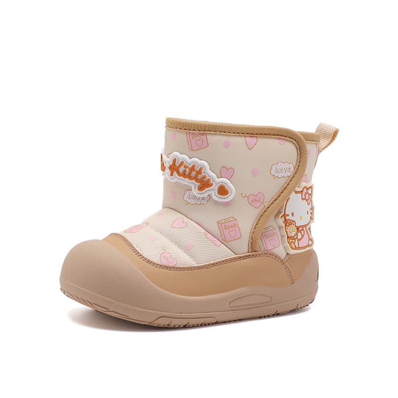 Sanrio Hello Kitty Универсальные удобные милые модные зимние ботинки с флисовой подкладкой утолщенные для мальчиков и девочек 3-7 лет - изображение 2
