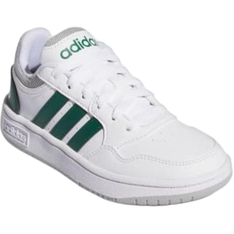 Кроссовки Adidas Hoops Low Топ Детская Скейтбординг Обувь Белая Малышка - изображение 3