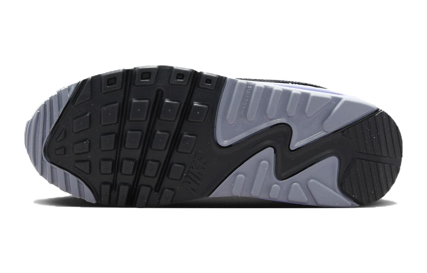 Кроссовки Nike Air MAX 90 Ltr Устойчивый к истиранию MID Повседневная обувь Белый Черный Фиолетовый Унисекс - изображение 6