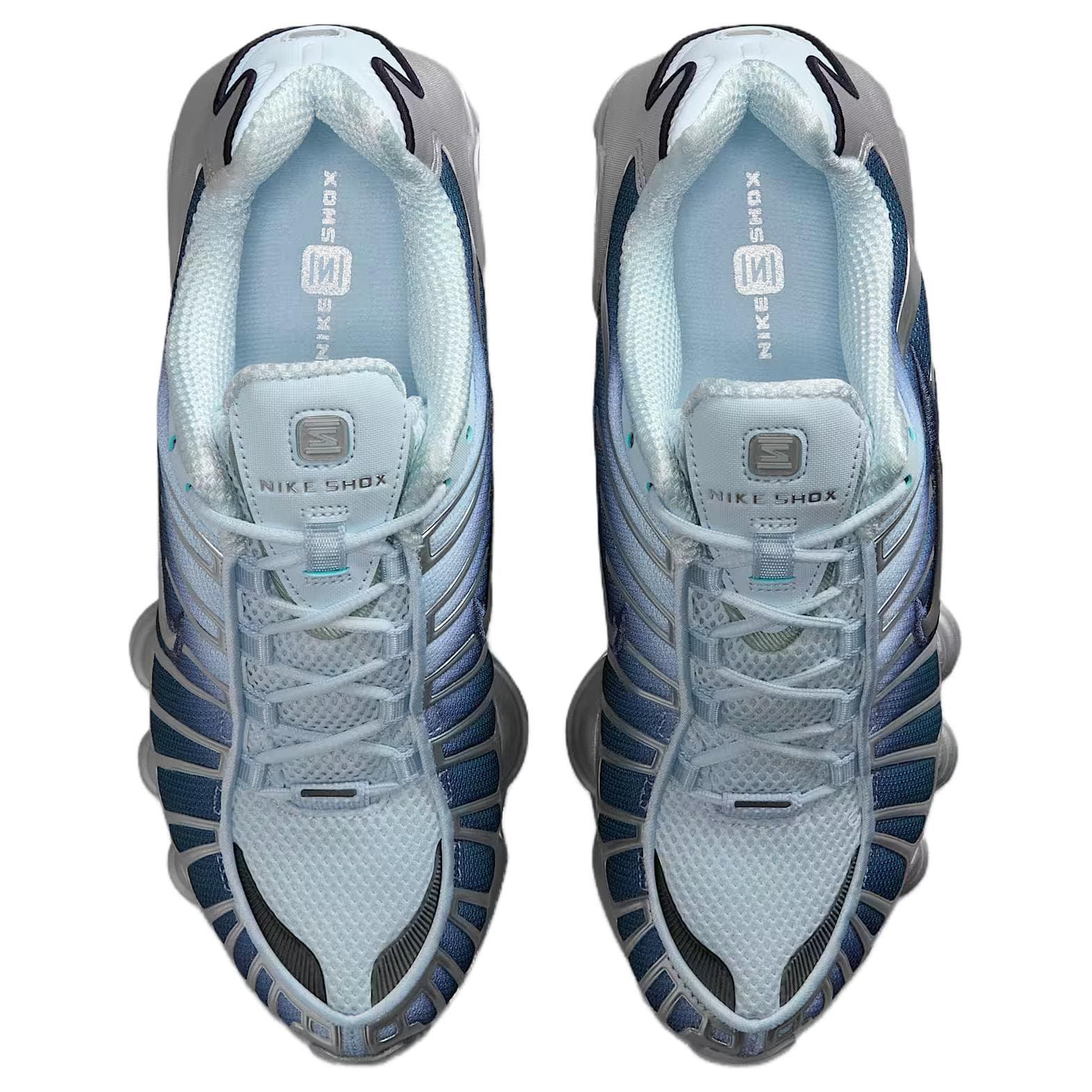 Кроссовки NIKE Shox TL Текстиль Синтетическая кожа Повседневная обувь Унисекс Светло-синий - изображение 3