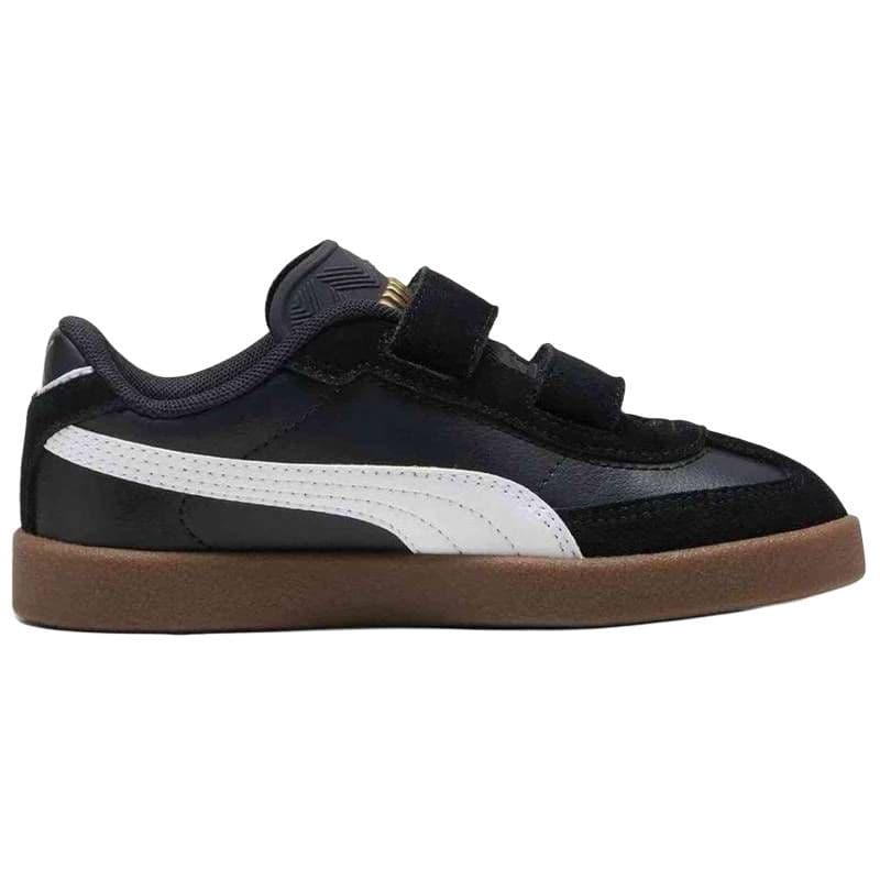 Кроссовки PUMA Club II Era Кожа Замша Низкие Кеды для Детей Скейтбординг Обувь Черный Белый Детский - изображение 2