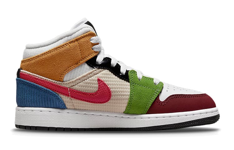 Кроссовки для баскетбола Jordan Air Jordan 1 Multi-Material GS - изображение 4