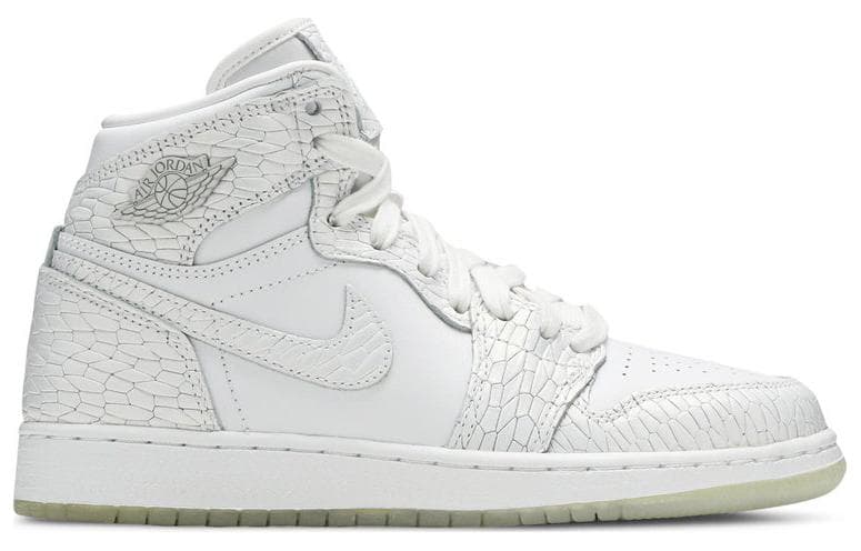 Кроссовки для баскетбола Jordan Air Jordan 1 Retro High Heiress Pure Platinum GS - изображение 4