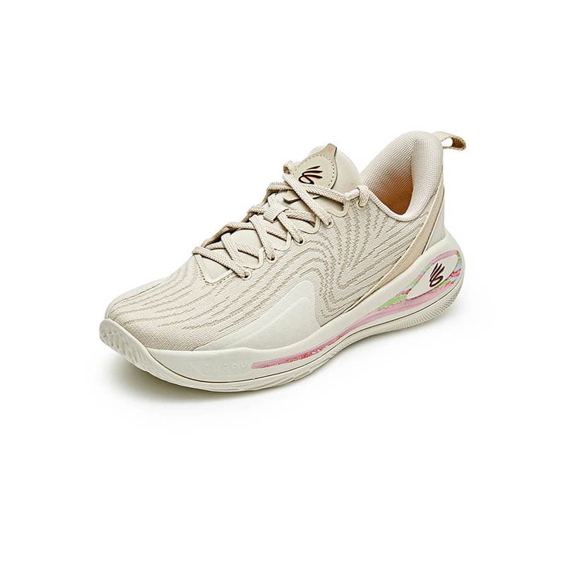 Кроссовки для баскетбола Under Armour Curry Flow 12 Low Топ Детские Баскетбольные Кроссовки Бежевые Унисекс - изображение 4