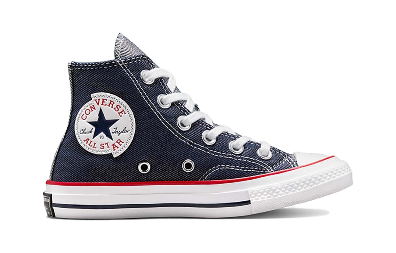 Converse Chuck 70 High Топ Детские Кеды Черный Белый Красный для Детей Возраст 3-7 Лет - изображение 2