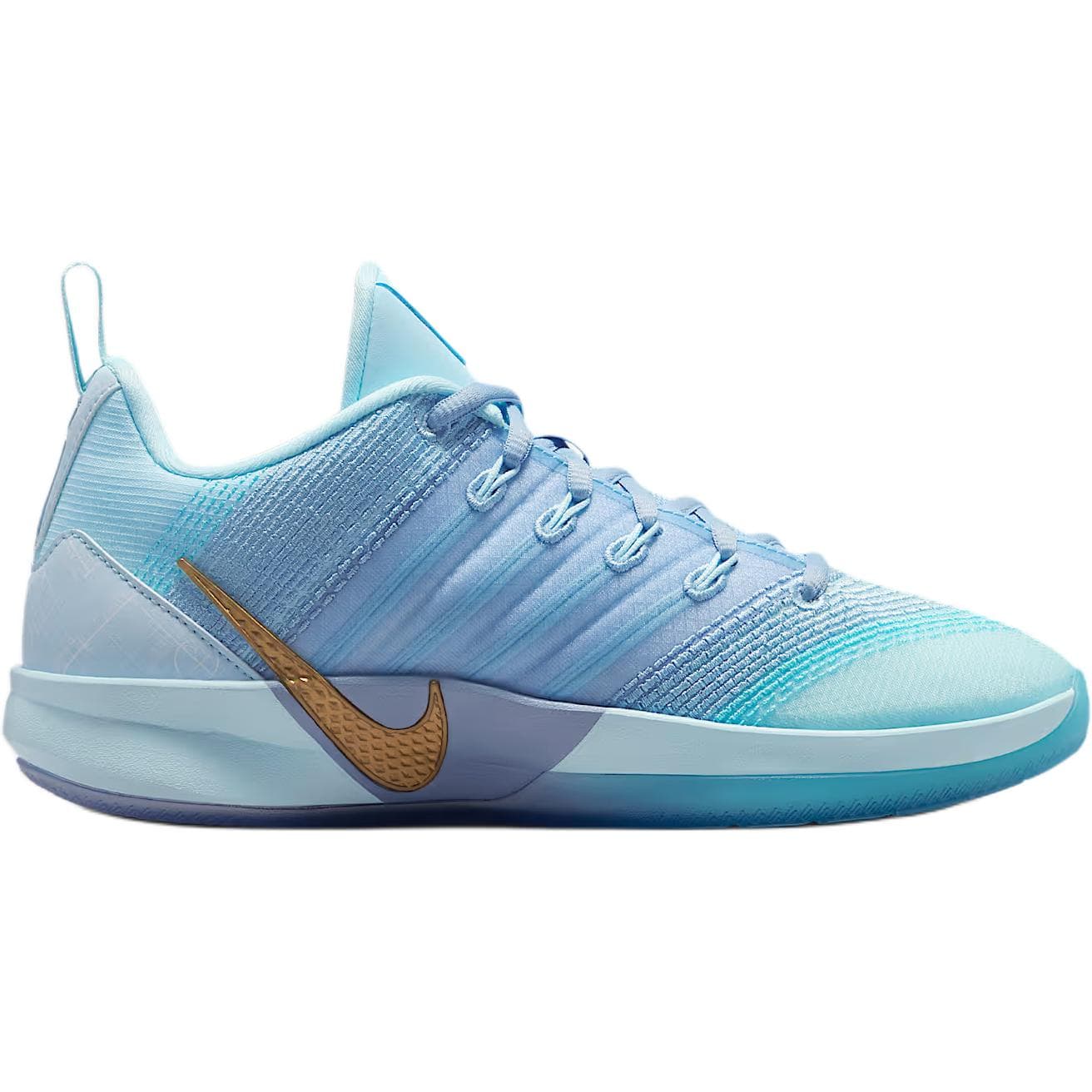 Кроссовки для баскетбола Nike Sabrina 3 противоскользящие низкие детские баскетбольные кроссовки синие и белые - изображение 2