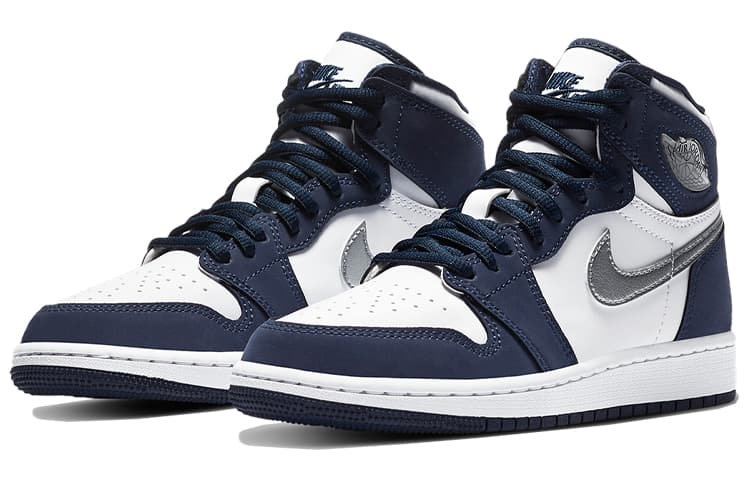 Кроссовки для баскетбола Jordan Air Jordan 1 High OG CO JP "Midnight Navy" GS - изображение 4