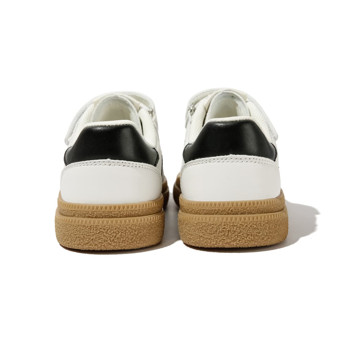 Кроссовки Белль Синтетическая кожа Low Топ Kids Lifestyle Shoes Бежево-черный Детский - изображение 4