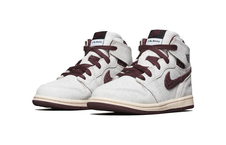 Кроссовки TD A Ma Manire x Air Jordan 1 Retro High OG SP "Sail and Burgundy" - изображение 5