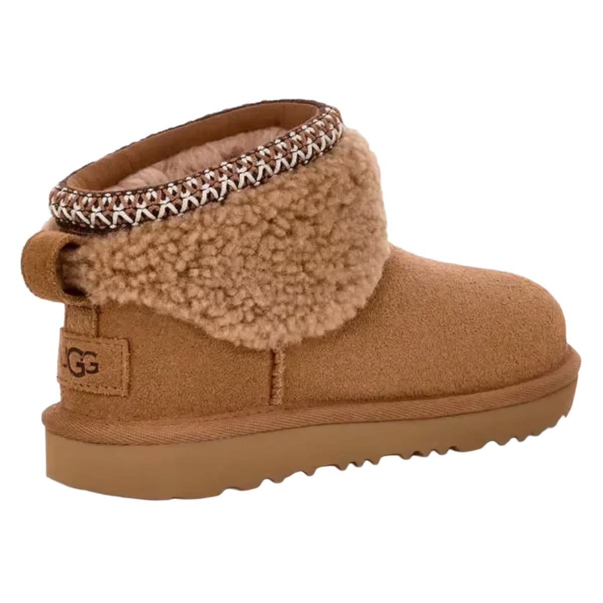 UGG CLASSIC ULTRA MINI Противоскользящие Устойчивые к истиранию Низкие Детские ботинки Детский Коричневый - изображение 3