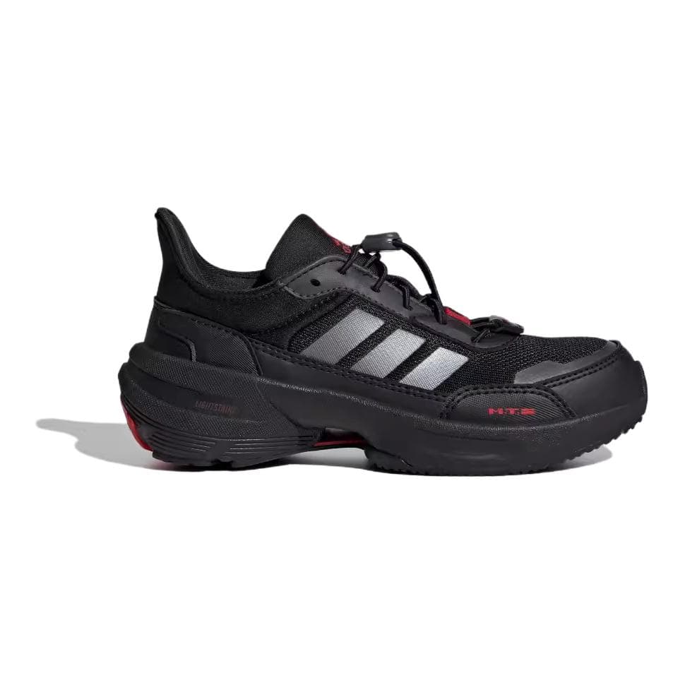 Кроссовки Adidas Ткань Устойчивая к Износу Дышащая Низкие Кроссовки для Беговых Занятий для Детей Черные Красные Детские - изображение 2