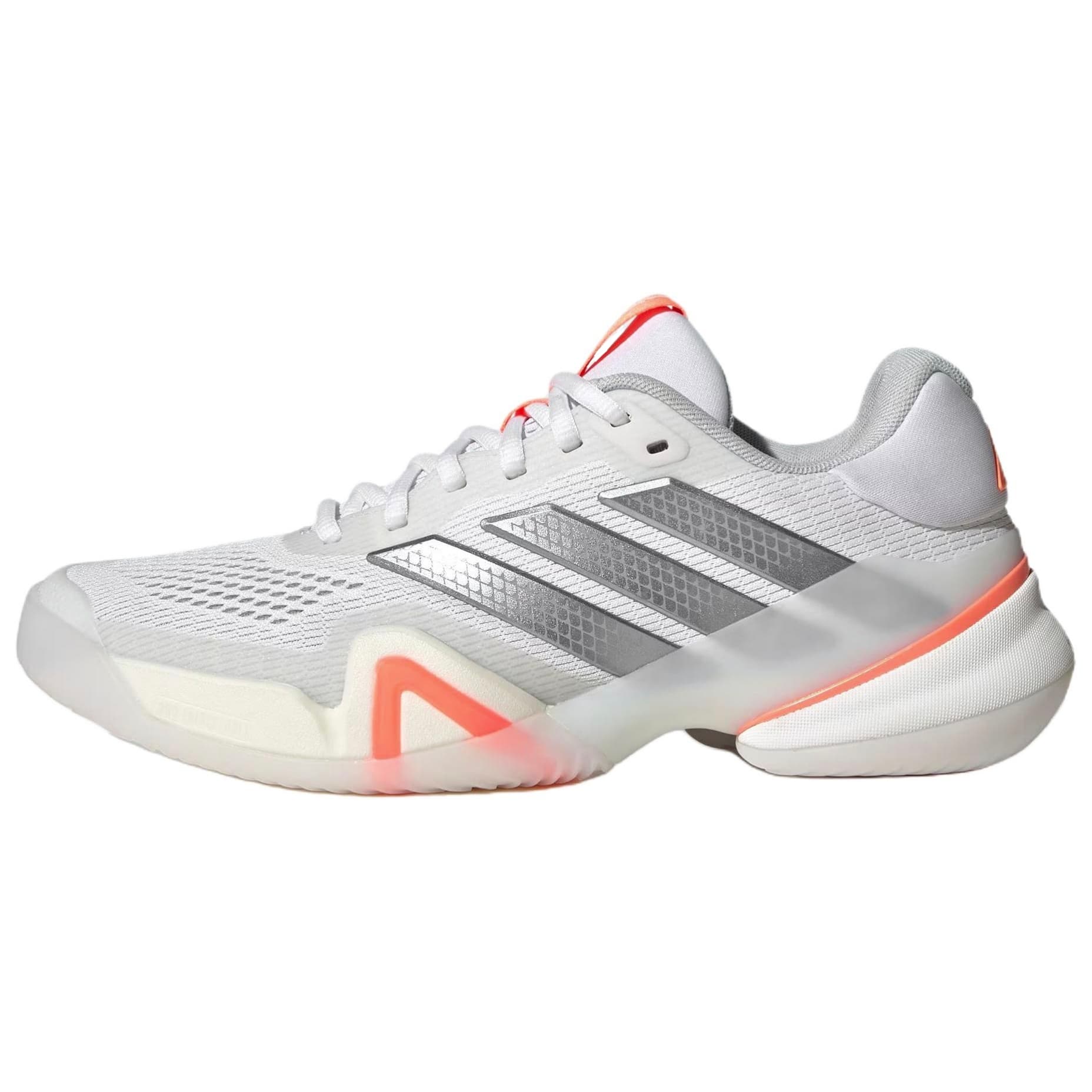 Кроссовки для тенниса Adidas BARRICADE 14 Low Топ Теннисные Кроссовки Женские Белые Серебряные - изображение 1