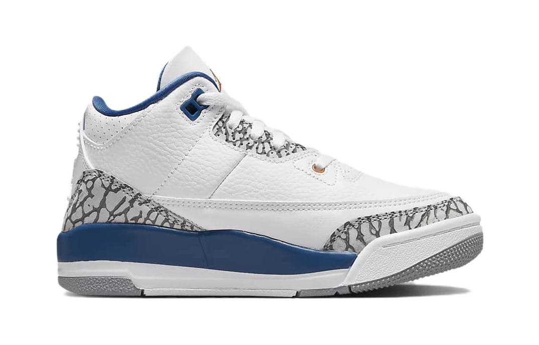 Кроссовки для баскетбола Jordan Air Jordan 3 "White and True Blue" BP - изображение 2