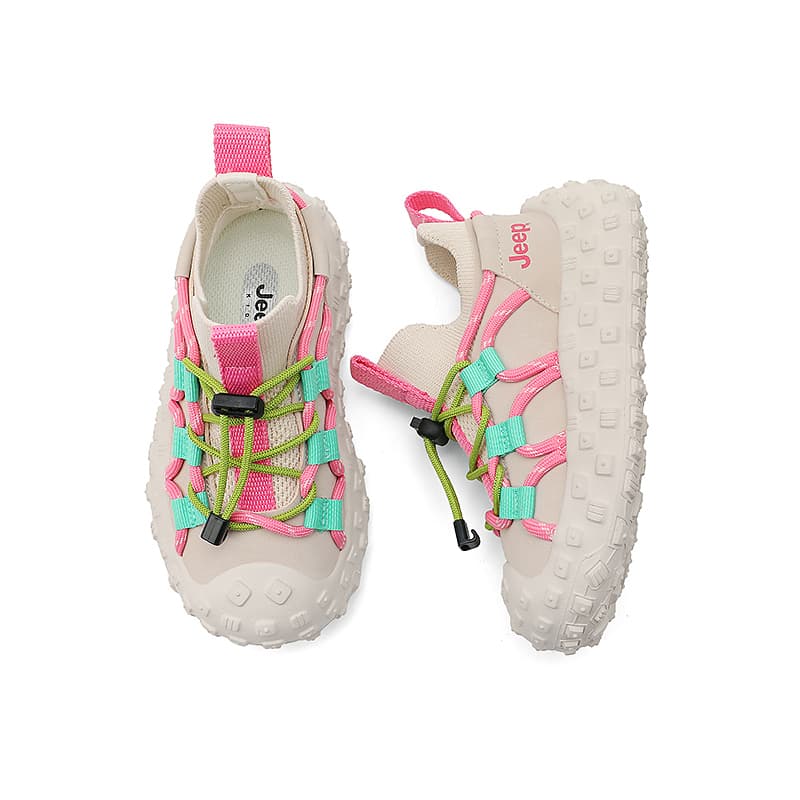 Кроссовки JEEP Детские беговые кроссовки Low Top Розовый Хаки Kids - изображение 4