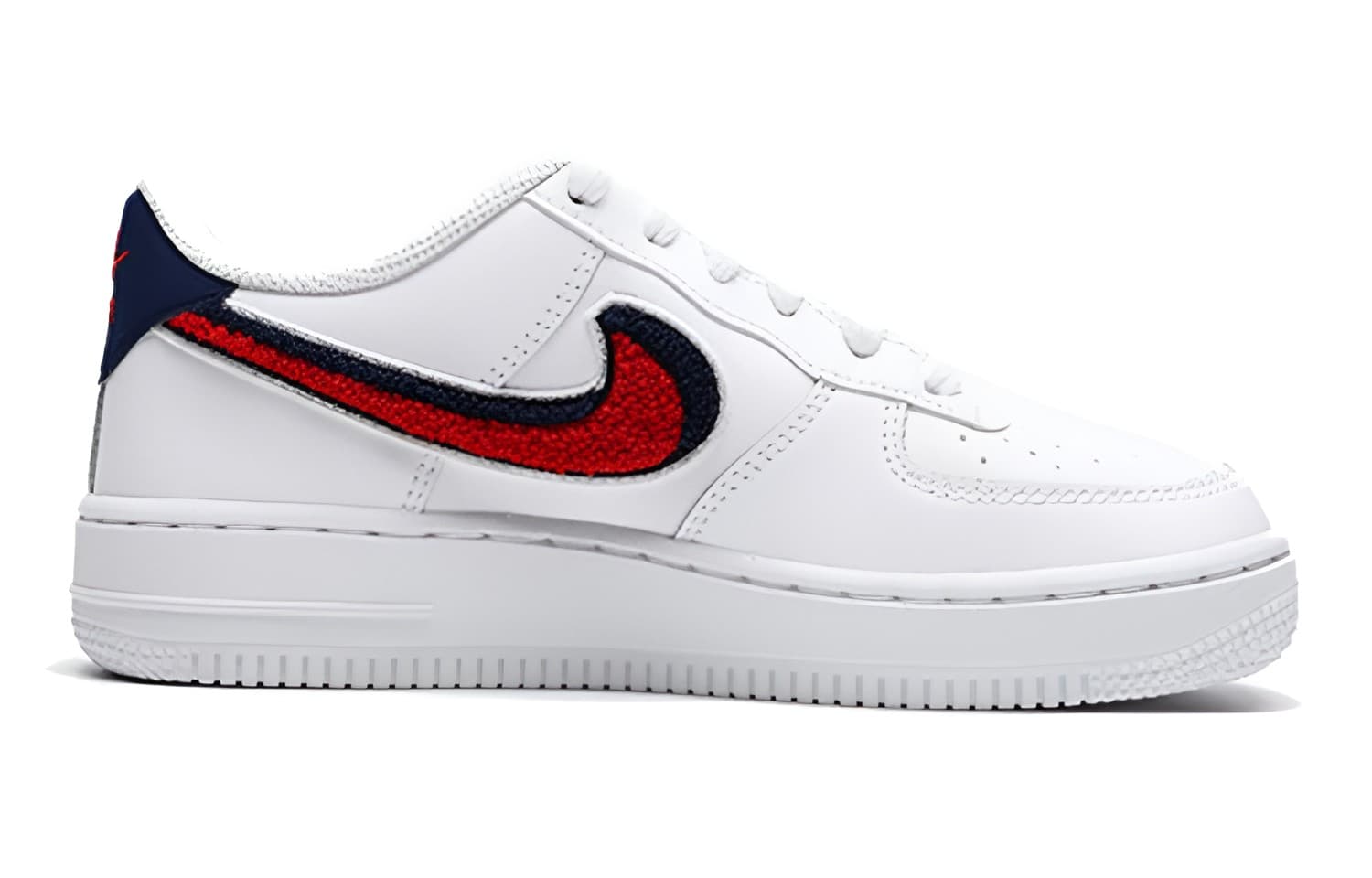 Кроссовки Nike Air Force 1 Low 3D Chenille Swoosh GS - изображение 3