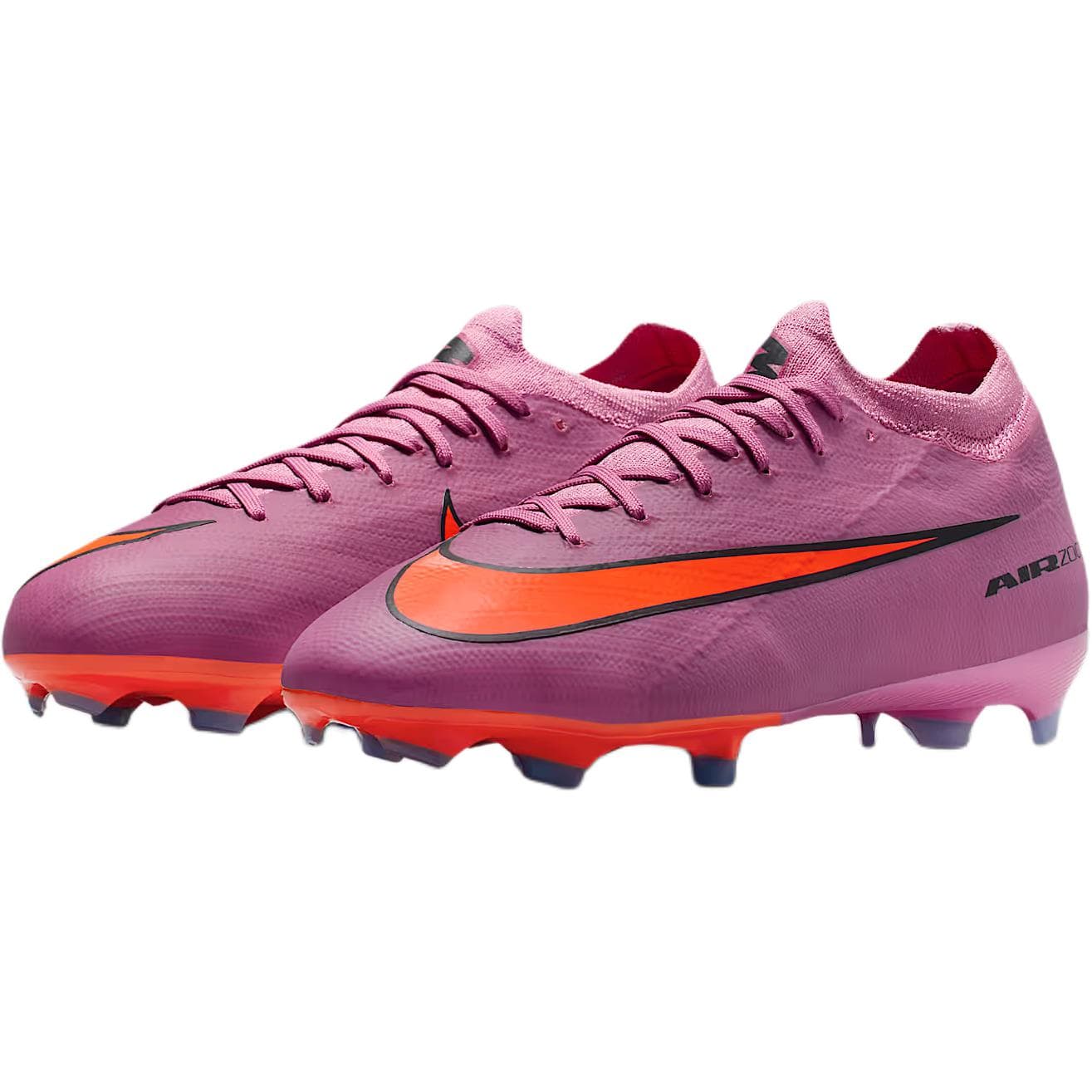 Бутсы NIKE Mercurial Vapor 16 Pro противоскользящие низкие футбольные бутсы розово-фиолетовые полностью темно-красные черные - изображение 5