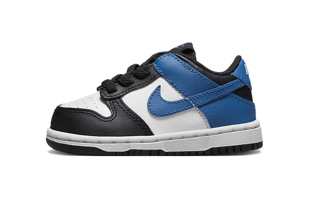 Кроссовки Nike Dunk Противоскользящая Устойчивая к истиранию Амортизация Низкие Малыши Обувь Синие Белые Малыш - изображение 1