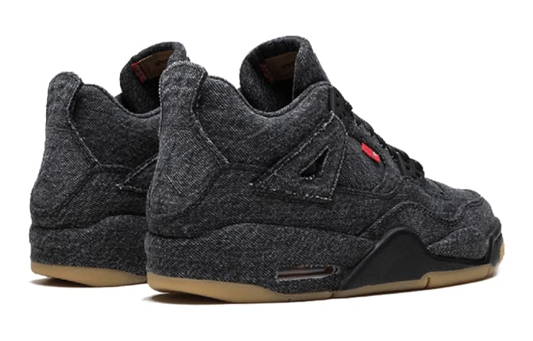 Кроссовки для баскетбола Jordan Air Jordan 4 Retro Levis Black GS - изображение 10
