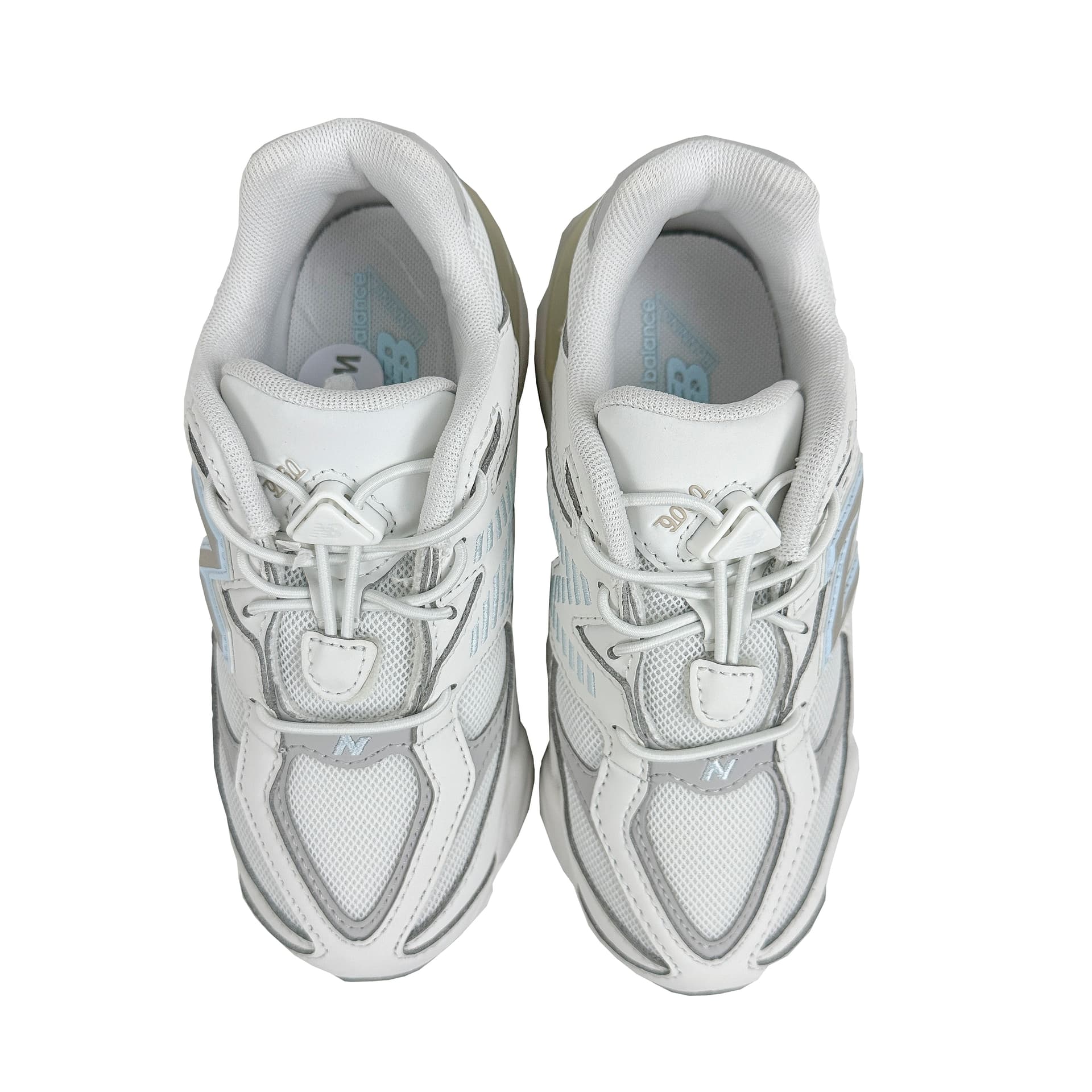 Кроссовки New Balance NB 9060 Комфортные Кроссовки для Бега с Круглым Палцем Белые Детские - изображение 3
