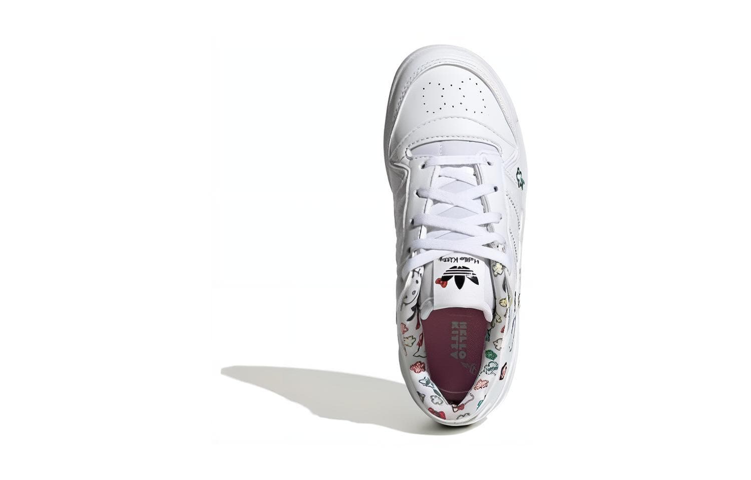 Кроссовки Hello Kitty X adidas originals FORUM Low Топ Скейтборд Кроссовки Белый Детский - изображение 4