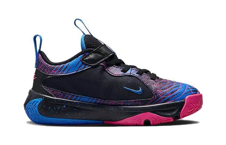 Кроссовки для баскетбола Nike Freak 5 Устойчивые к истиранию Низкие Детские Баскетбольные Кроссовки Черный Синий Розовый Малыш - изображение 2