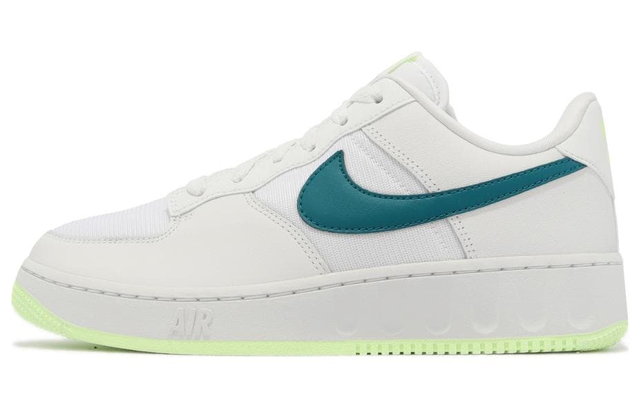 Кроссовки Nike Air Force 1 Кожа Низкие Кеды Детская Обувь для Скейтбординга Белый Зеленый Подростки - изображение 1