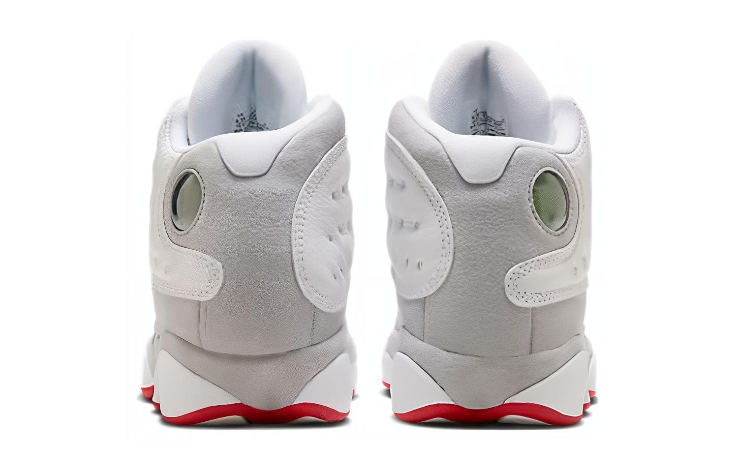 Кроссовки для баскетбола Jordan Air Jordan 13 Противоскользящие Анти-КИК Амортизация MID Баскетбольные кроссовки Белый Серый Красный Унисекс - изображение 4