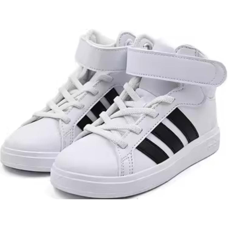 Кроссовки Adidas GRAND COURT Синтетическая кожа Амортизация Устойчивость к истиранию Дышащий Высокий верх - изображение 2