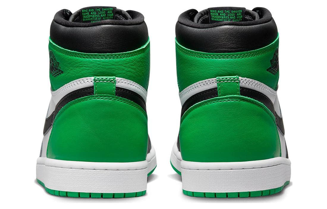 Кроссовки для баскетбола Jordan Air Jordan 1 High OG Black and Lucky Green GS - изображение 5