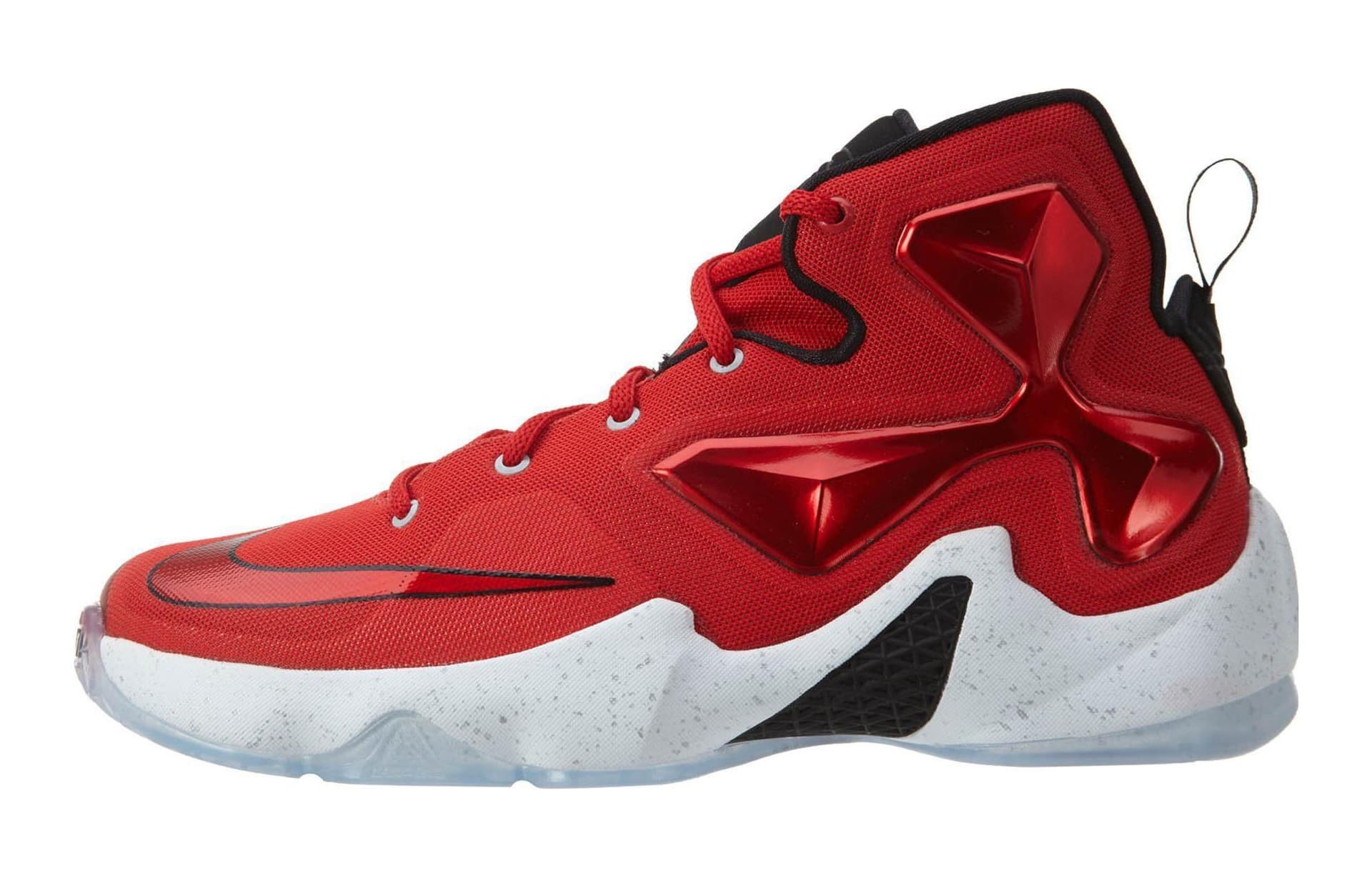 Кроссовки для баскетбола Nike Lebron 13 Джеймс 13 Противоскользящие Устойчивые к истиранию MID Баскетбольные кроссовки Красный Унисекс - изображение 1