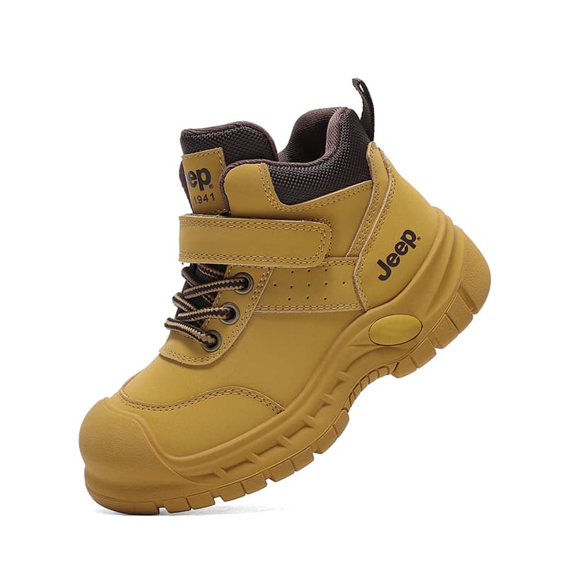 Кроссовки Jeep Artificial Suede Soft and Comfortable с флисовой подкладкой на молнии детские повседневные туфли светло-коричневый - изображение 6