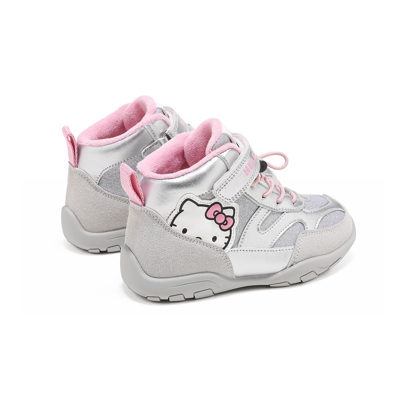 Hello Kitty X Sanrio Модный Удобный На липучке Легкий С флисовой подкладкой Высокий верх Обувь для девочек Утепленная - изображение 5