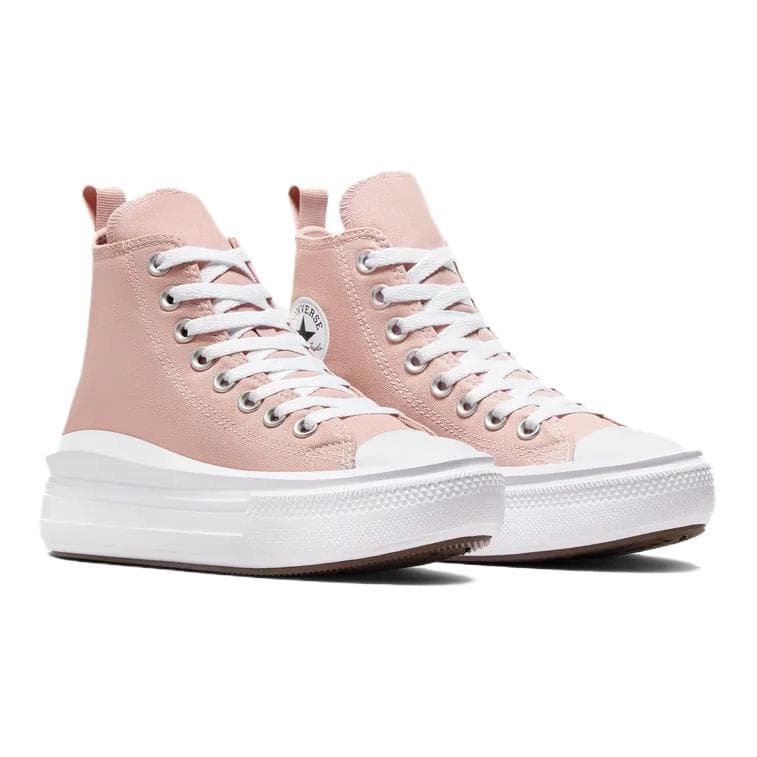 Converse All Star Move Удобные повседневные Хай-топы Детские кеды Светло-розовый Подростки - изображение 3