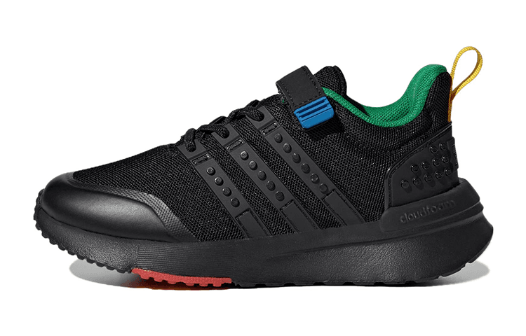 Кроссовки LEGO x Adidas Neo Racer TR21 Эластичные Дышащие Низкие Кроссовки для Беговых Занятий для Детей Черные Малыш - изображение 1