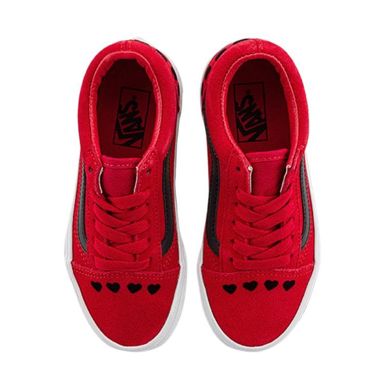 Кроссовки Vans Old Skool Low Топ Детская Скейтбординг Обувь Красная Малыш - изображение 2
