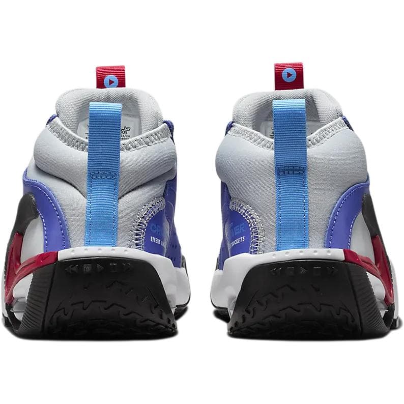 Кроссовки для баскетбола Nike Air Zoom CROSSOVER 2 MID Топ Детские Баскетбольные Кроссовки Серый Синий Малыш - изображение 4